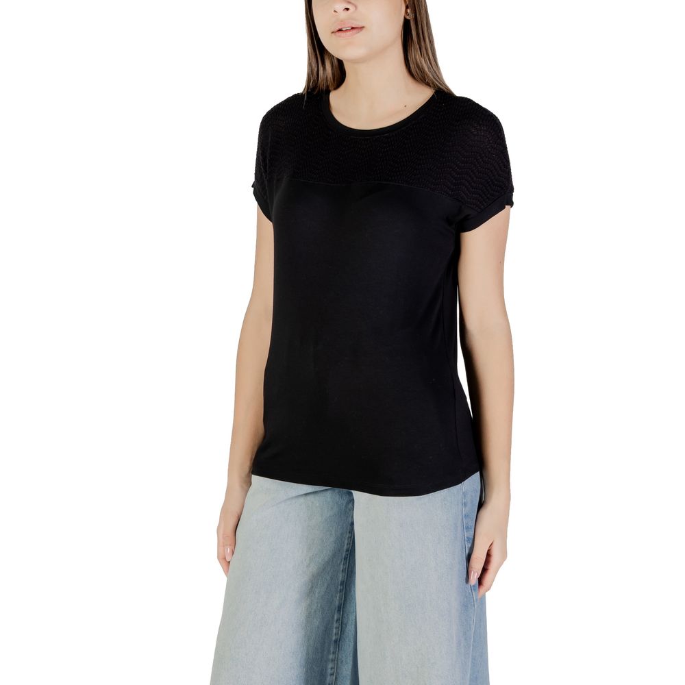 Black Viscose Tops & T-Shirt