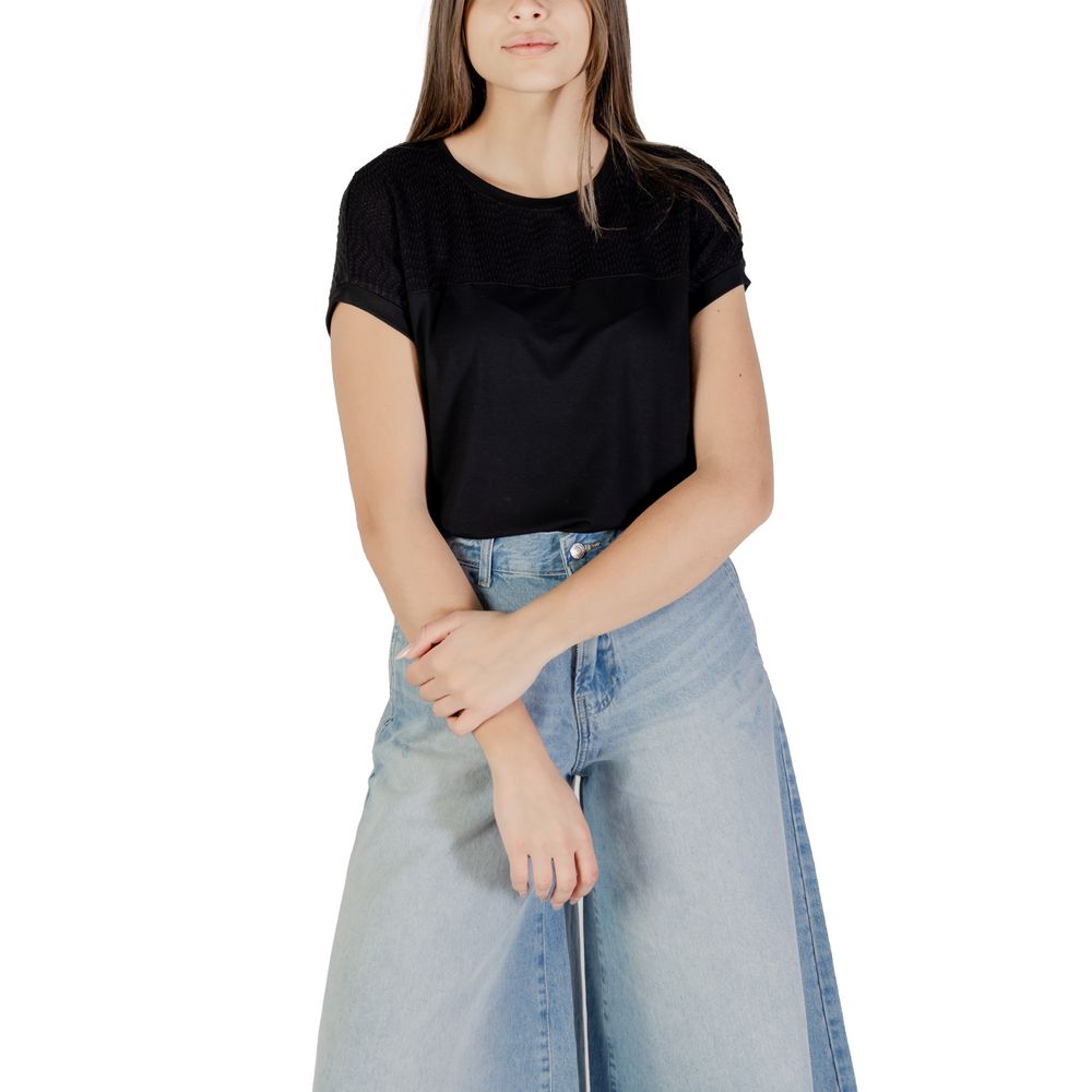 Black Viscose Tops & T-Shirt