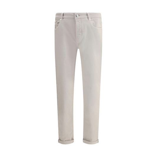 Jeans with turn-up hem