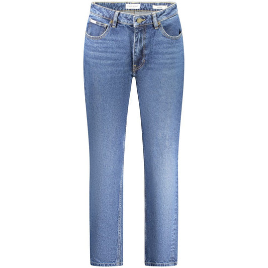 Blue Cotton Jeans & Pant