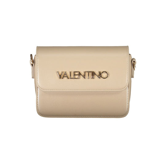 Beige Polyethylene Women Handbag