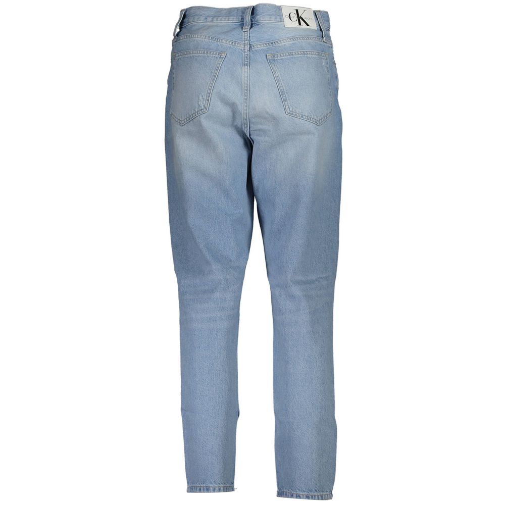 Light Blue Cotton Women Jeans