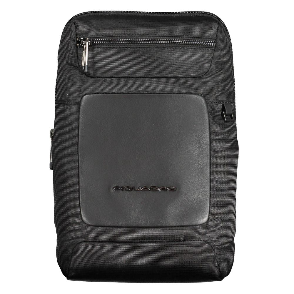 Black Recycled Polyethylene Men Shoulder Bag