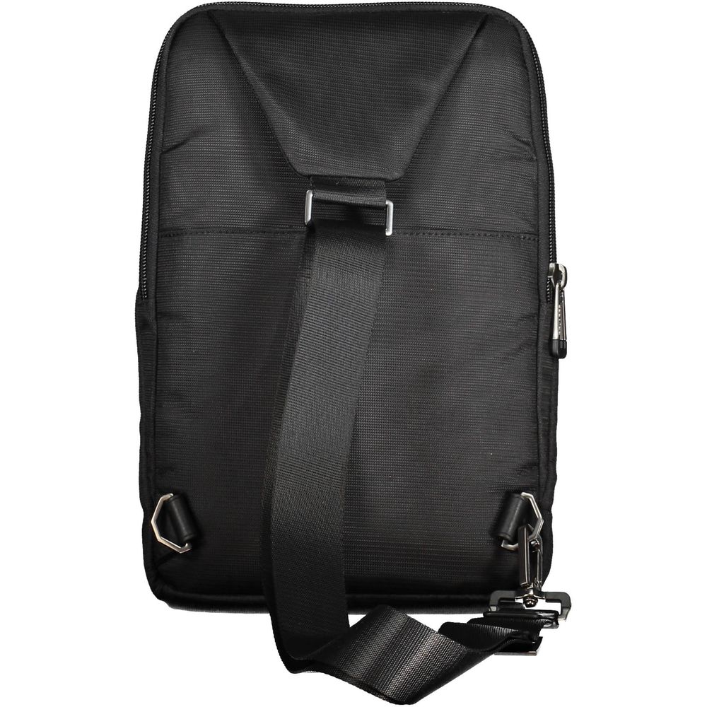 Black Recycled Polyethylene Men Shoulder Bag