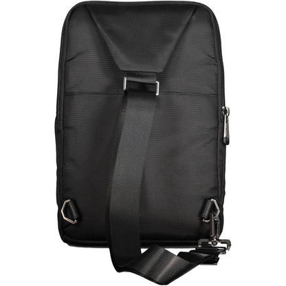 Black Recycled Polyethylene Men Shoulder Bag