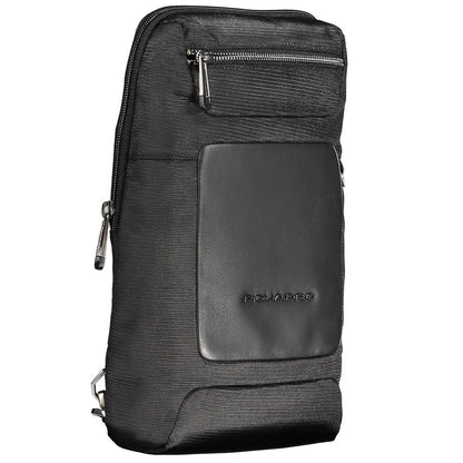 Black Recycled Polyethylene Men Shoulder Bag