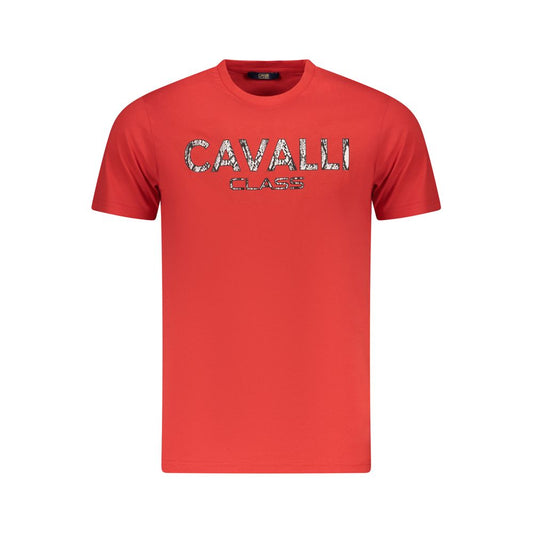 Red Cotton Men T-Shirt