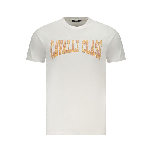 White Cotton Men T-Shirt