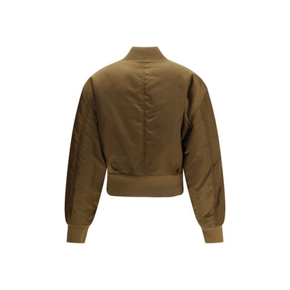 Glossy nylon bomber Jacket