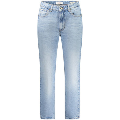 Light Blue Cotton Jeans & Pant