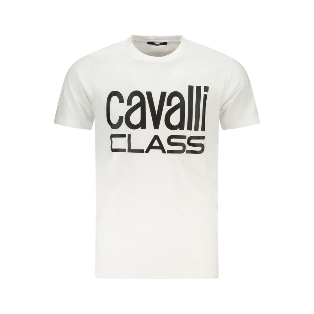 White Cotton Men T-Shirt