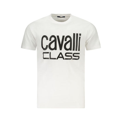 White Cotton Men T-Shirt