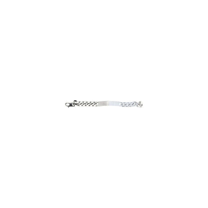 Minimal Logo Id Tag Bracelet