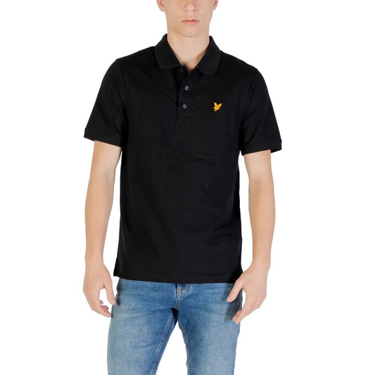 Black Cotton Polo Shirt