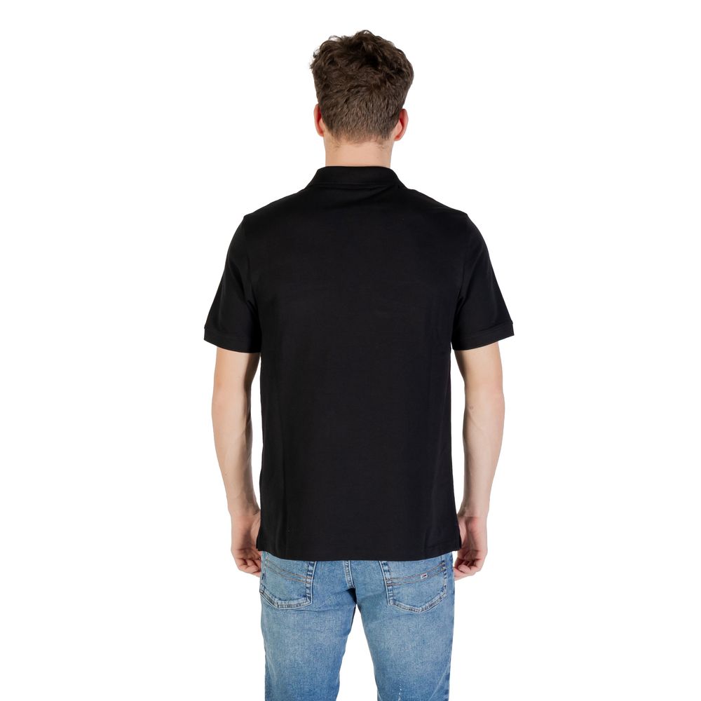 Black Cotton Polo Shirt