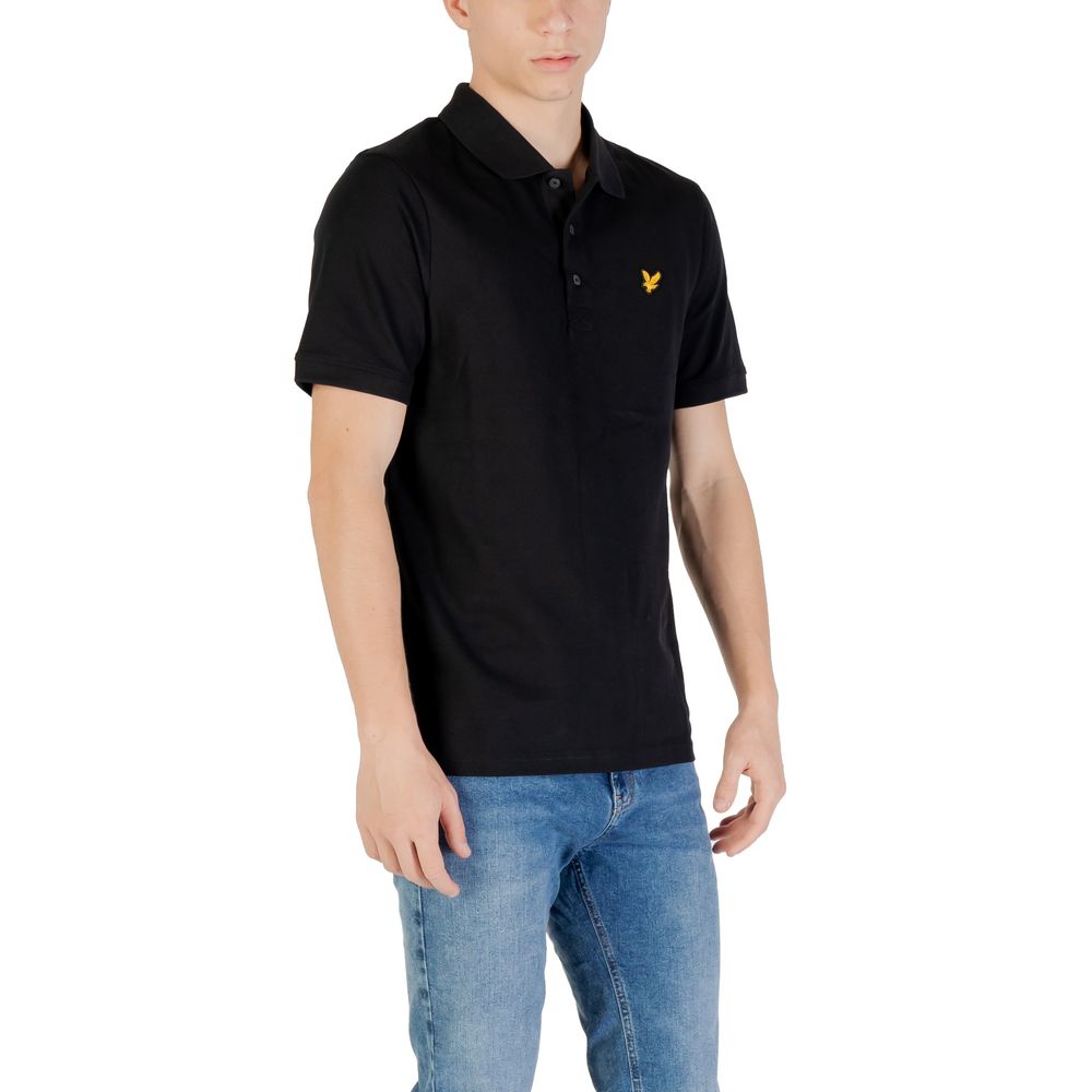 Black Cotton Polo Shirt