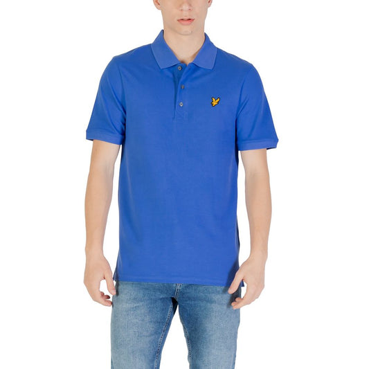Blue Cotton Polo Shirt