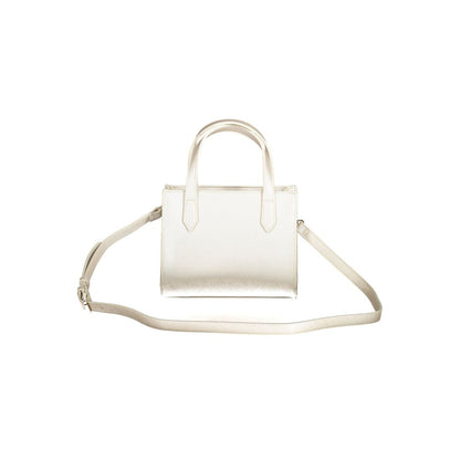 Gray Polyethylene Women Handbag
