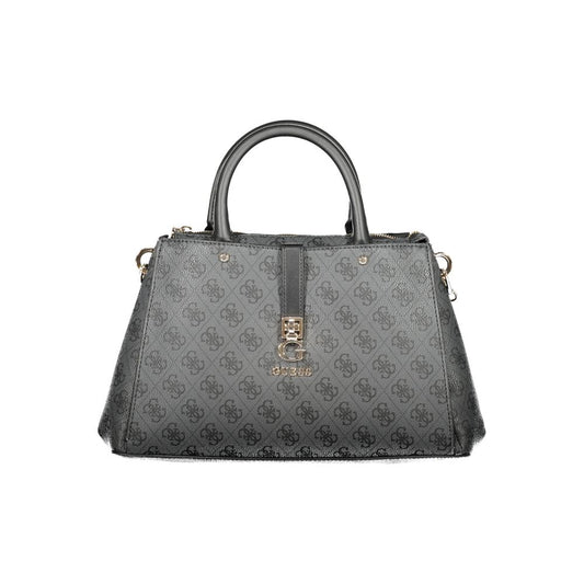Gray Polyethylene Women Handbag