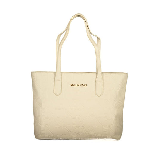 Beige Polyethylene Handbag