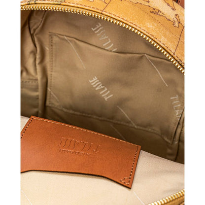 Beige Leather Backpack