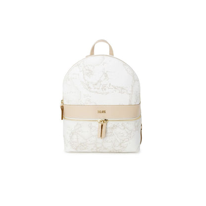 White Leather Backpack