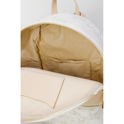 White Leather Backpack