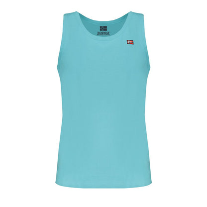 Light Blue Cotton Men Shirt