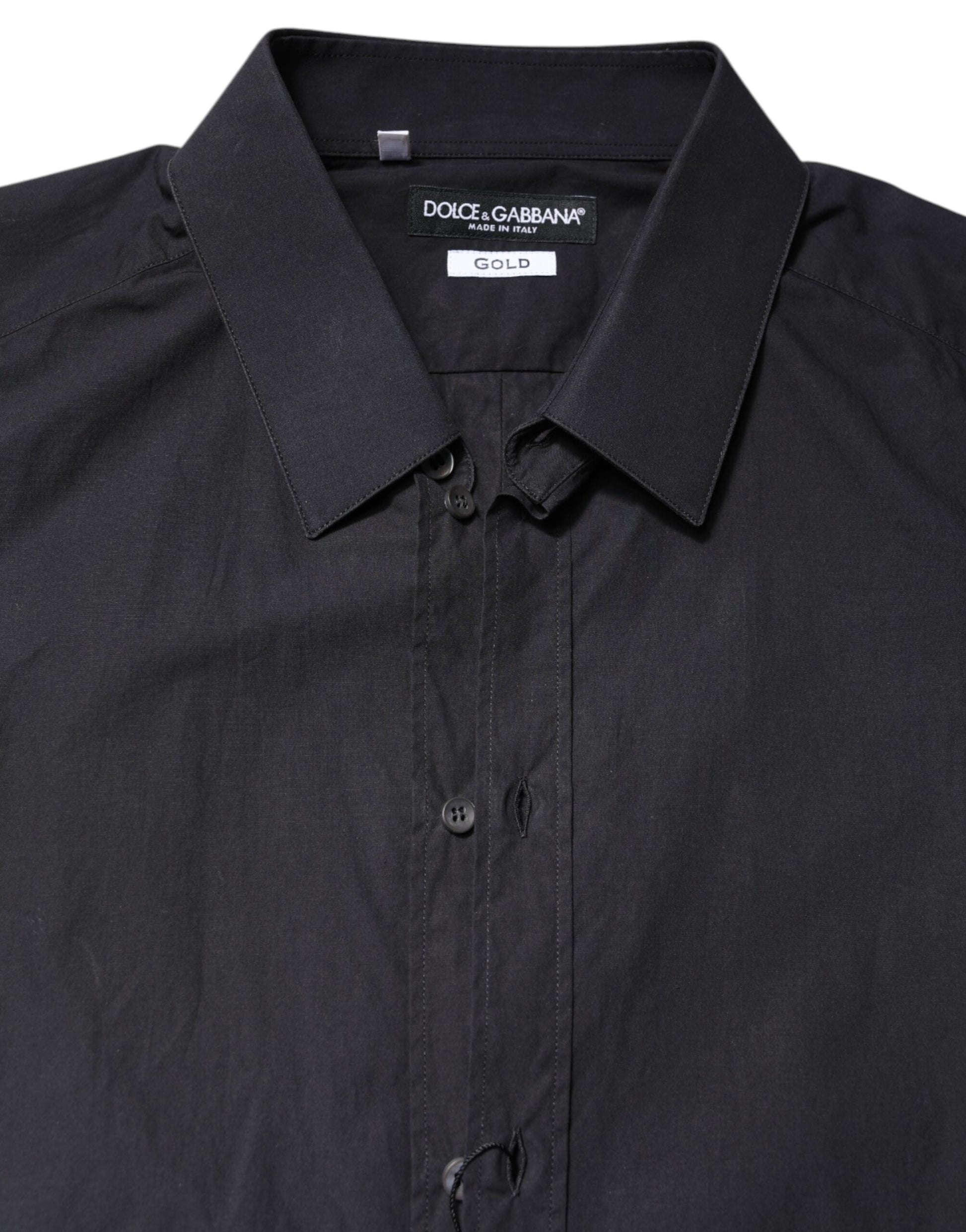 Black GOLD Cotton Men Dress Formal Shirt