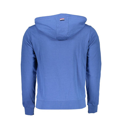 Blue Cotton Men Sweater Hoodie