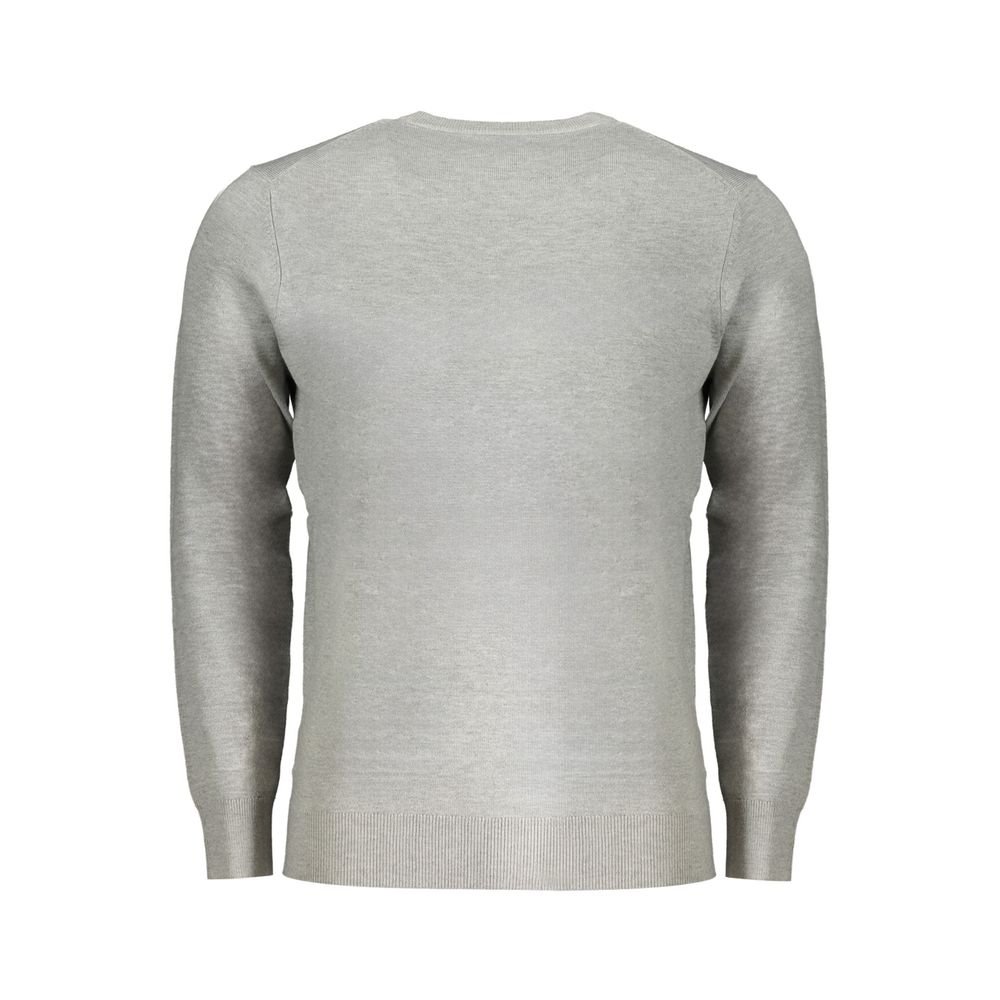 Gray Polyester Men Sweater