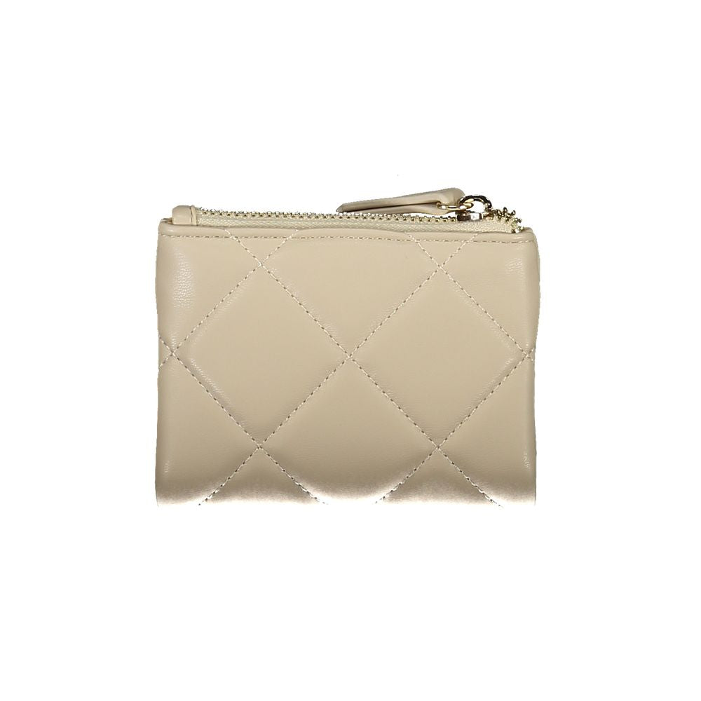 Beige Polyethylene Women Wallet