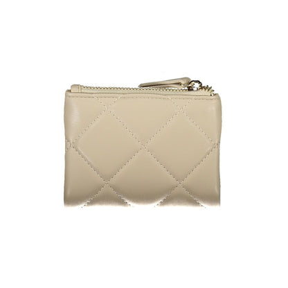 Beige Polyethylene Women Wallet