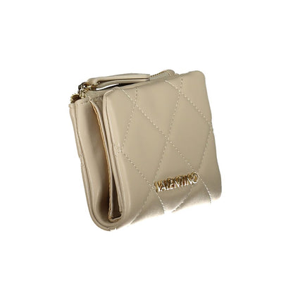 Beige Polyethylene Women Wallet
