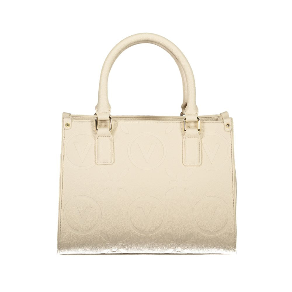 Beige Polyethylene Women Handbag