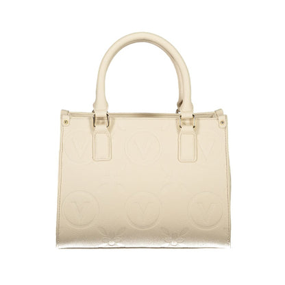Beige Polyethylene Women Handbag