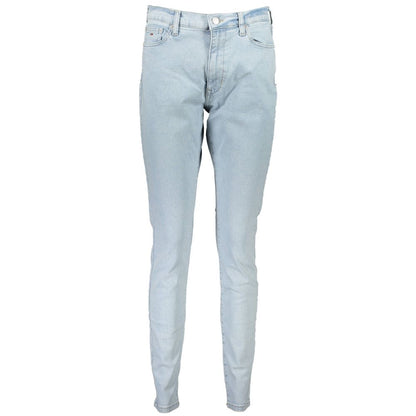 Light Blue Cotton Women Jean