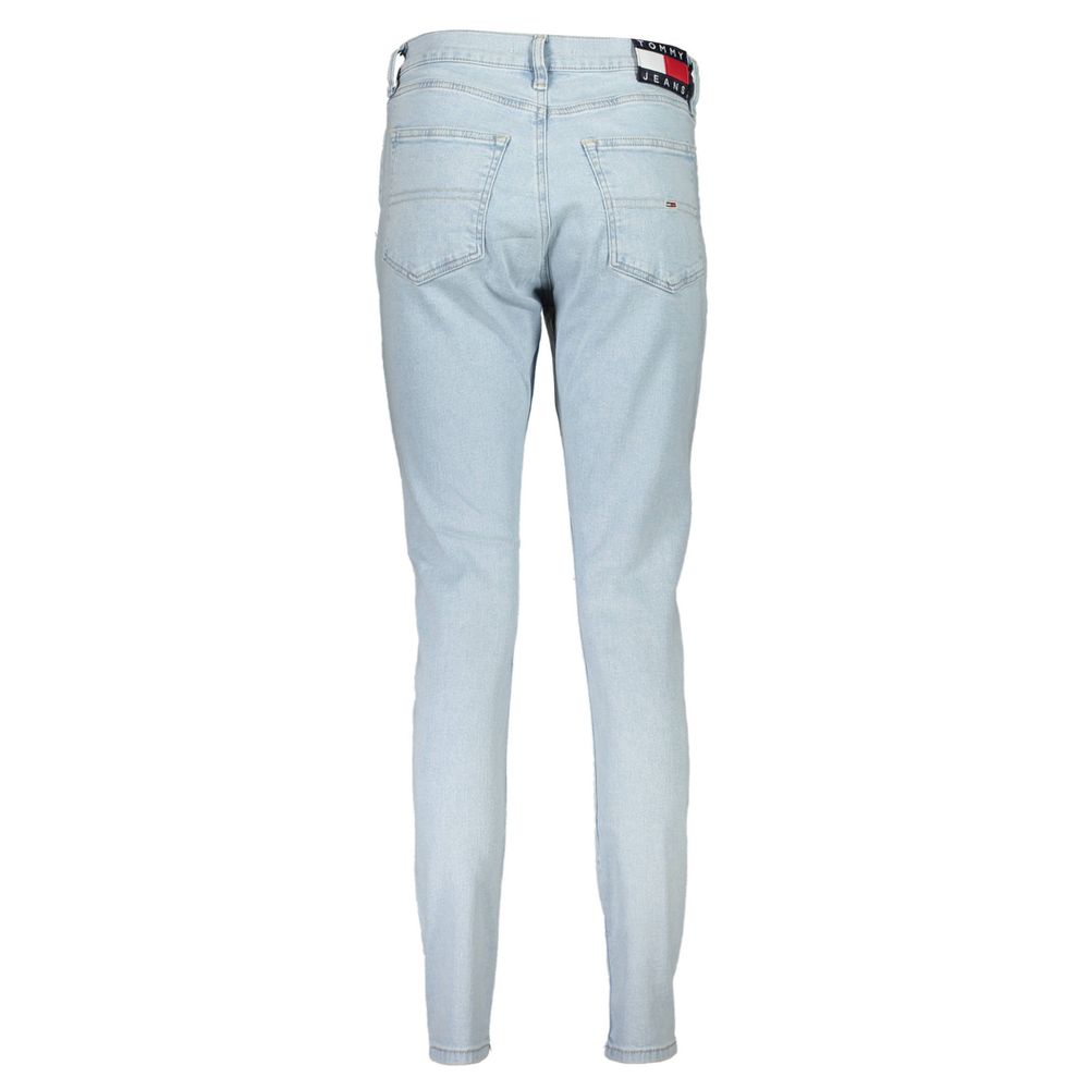 Light Blue Cotton Women Jean