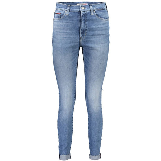 Light Blue Cotton Women Jean