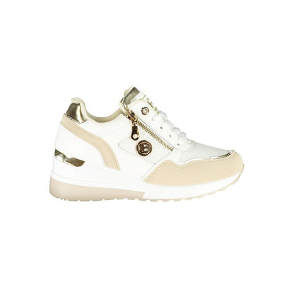 Beige Polyester Women Sneaker