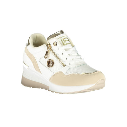 Beige Polyester Women Sneaker