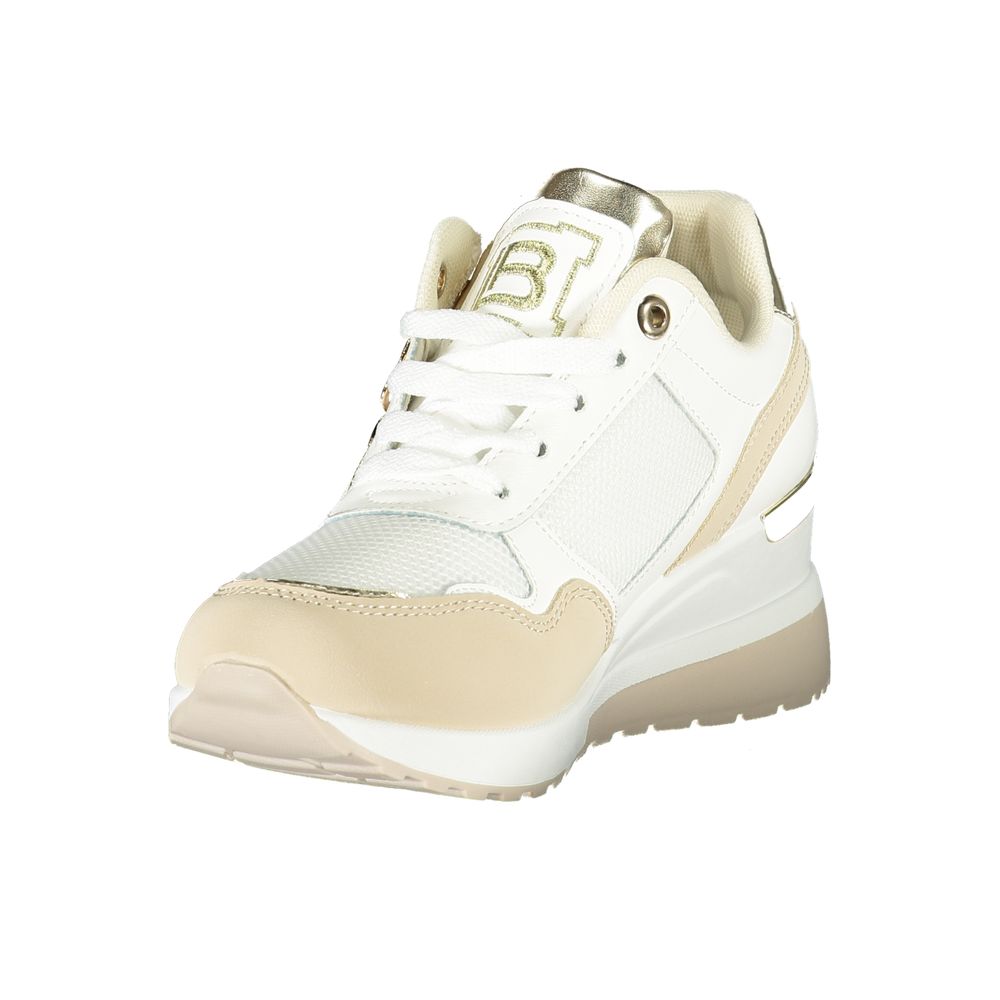 Beige Polyester Women Sneaker