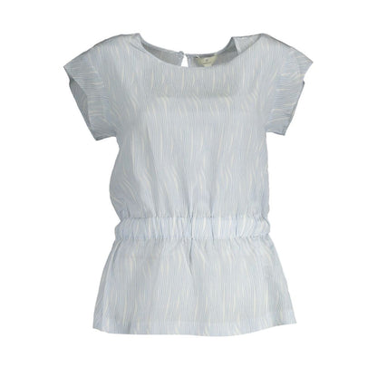 Light Blue Silk Women Top