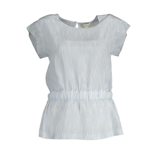 Light Blue Silk Women Top