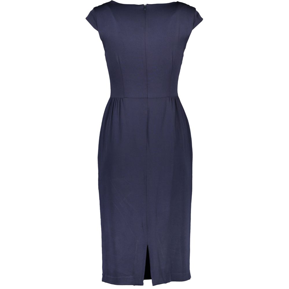 Blue Viscose Women Dress