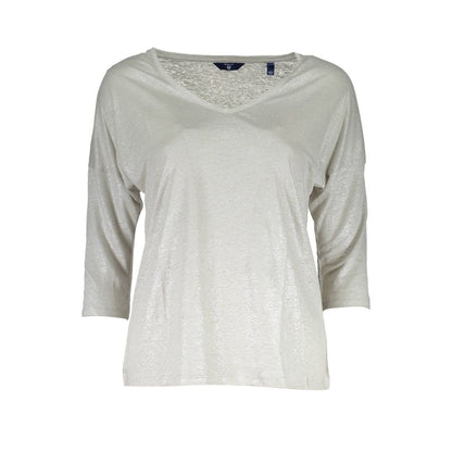 Gray Linen Women Sweater