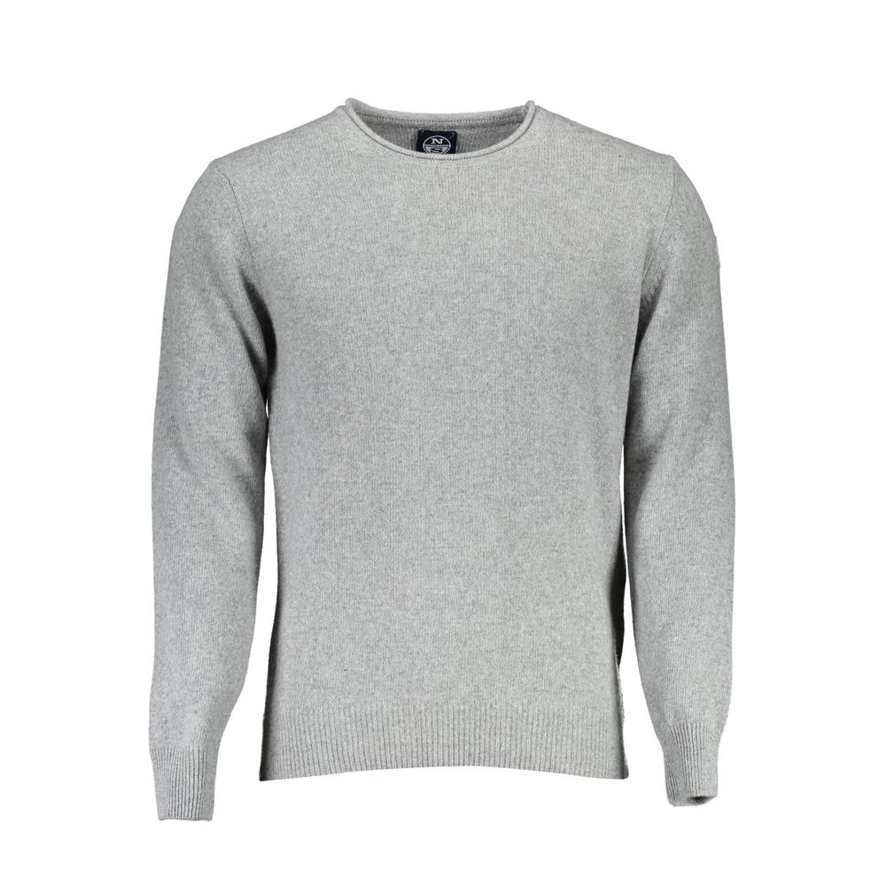 Gray Wool Men Sweater