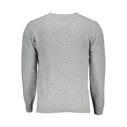 Gray Wool Men Sweater