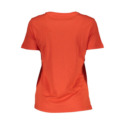 Red Cotton Women T-Shirt