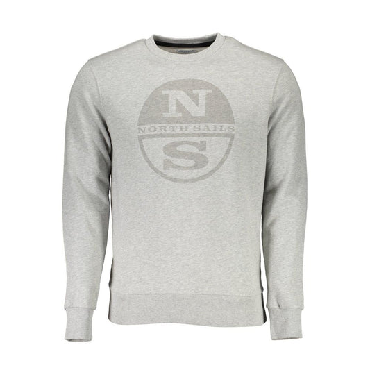 Gray Cotton Men Sweater